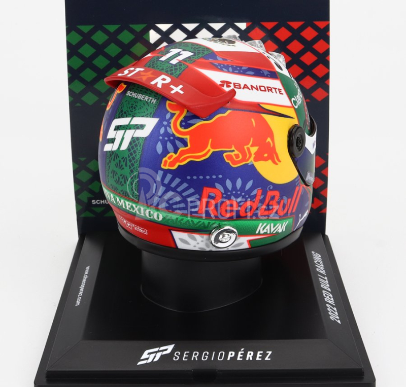 Mini helmet Schuberth helma F1 Red Bull Rb18 Oracle Red Bull Racing N 11 1:4