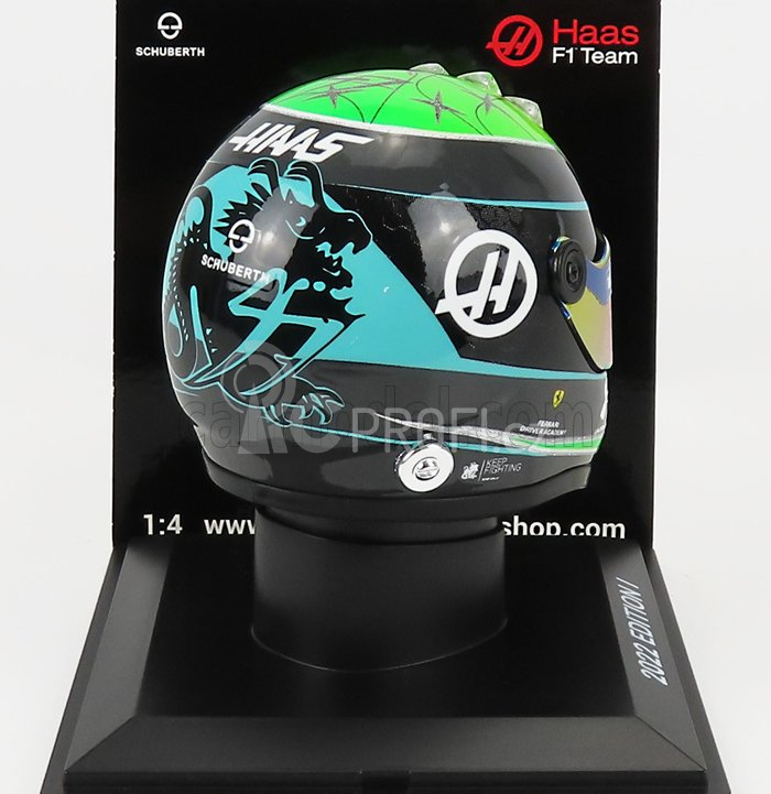 Mini helmet Schuberth helma F1 Vf-22 Team Haas N 47 Season 2022 1:4