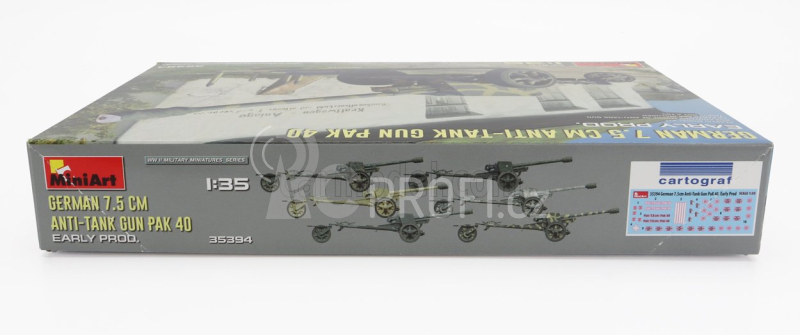 Miniart Accessories Military German 7.5 Anti-tank Gun Pak 40 1945 1:35 /