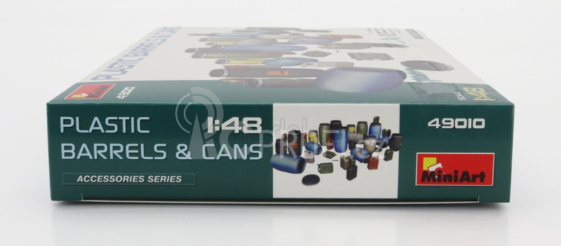 Miniart Accessories Plastic Barrels & Cans 1:48 /