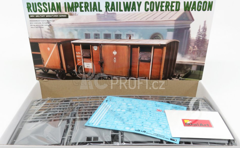 Miniart Accessories Russian Imperial Railway Covered Wagon 1:35 /