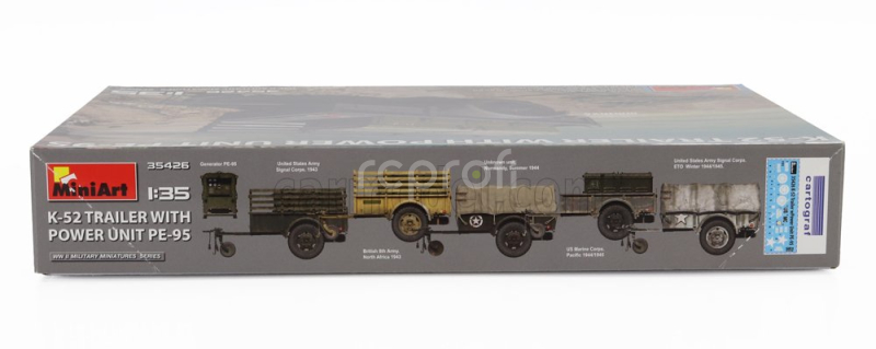 Miniart Accessories Trailer With K-52 Power Unit Pe-95 Military 1945 1:35 /