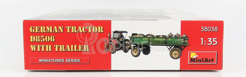 Miniart Lanz Bulldog D8506 Tractor With Trailer 1942 1:35 /