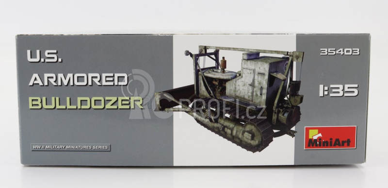 Miniart Tank Bulldozer U.s. Armored Military Cingolato 1945 1:35 /