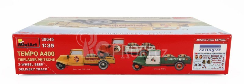 Miniart Tempo A400 Lieferwagen 3-wheels Beer Delivery Truck 1962 1:35 /