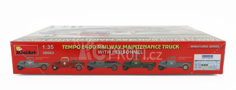 Miniart Tempo E400 Railway Truck 3-wheels 1962 1:35 /