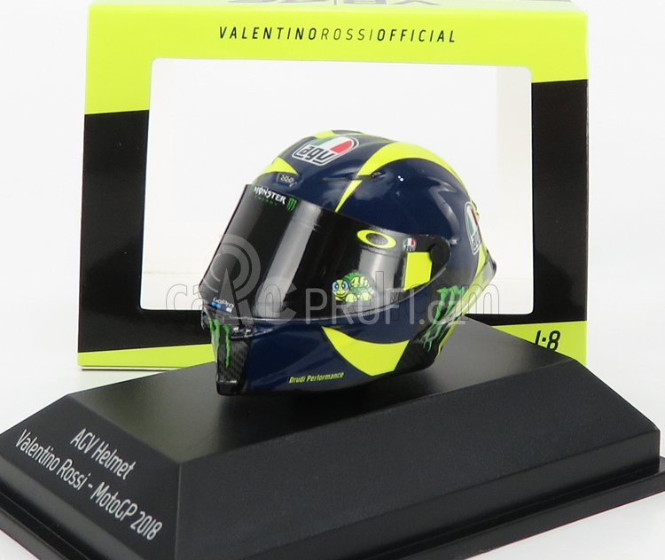 Minichamps AGV Casco Helmet Motogp Season 2018 Valentino Rossi 1:8 Různé