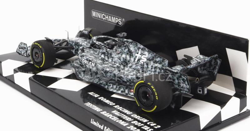 Minichamps Alfa romeo F1  C42 Team Orlen Racing N 77 Test Barcelona 2022 Valtteri Bottas 1:43 Bílá