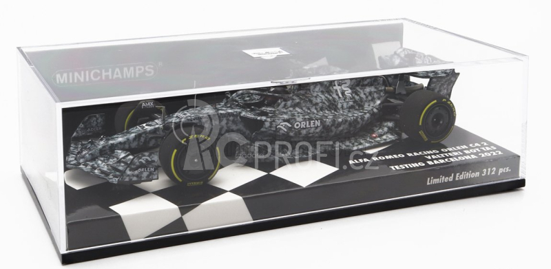 Minichamps Alfa romeo F1  C42 Team Orlen Racing N 77 Test Barcelona 2022 Valtteri Bottas 1:43 Bílá