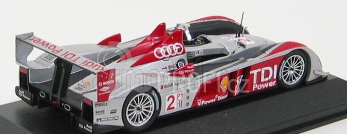 Minichamps Audi R10 N 2 Winner 12h Sebring 2007 - Pirro Biela Werner 1:43 Silver Red