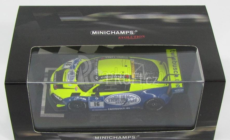 Minichamps Audi R8 Lms Ultra N 16 24h Adac Nurburgring 2013 Busch - Busch 1:43 Žlutá Modrá