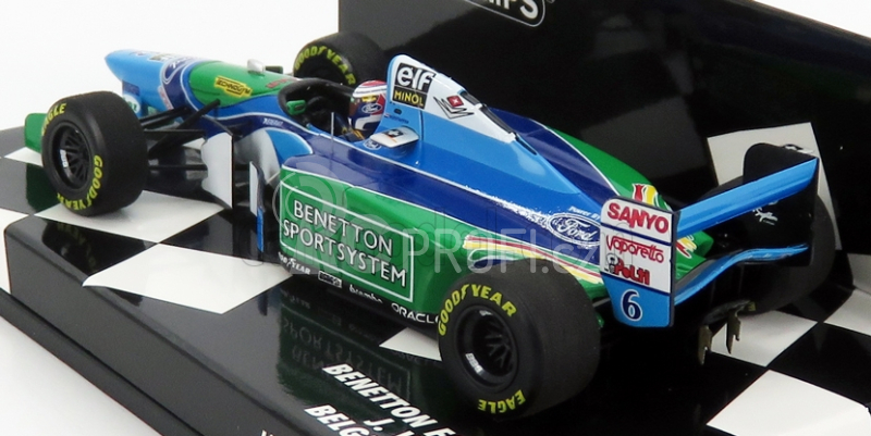 Minichamps Benetton F1  B194 N 6 3rd Belgian Gp 1994 Jos Verstappen 1:43 Zelená Modrá