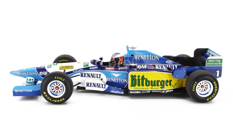 Minichamps Benetton F1 B195 Team Mild Seven Renault N 1 World Champion Winner European Gp 1995 Michael Schumacher 1:12 Modrá Žlutá