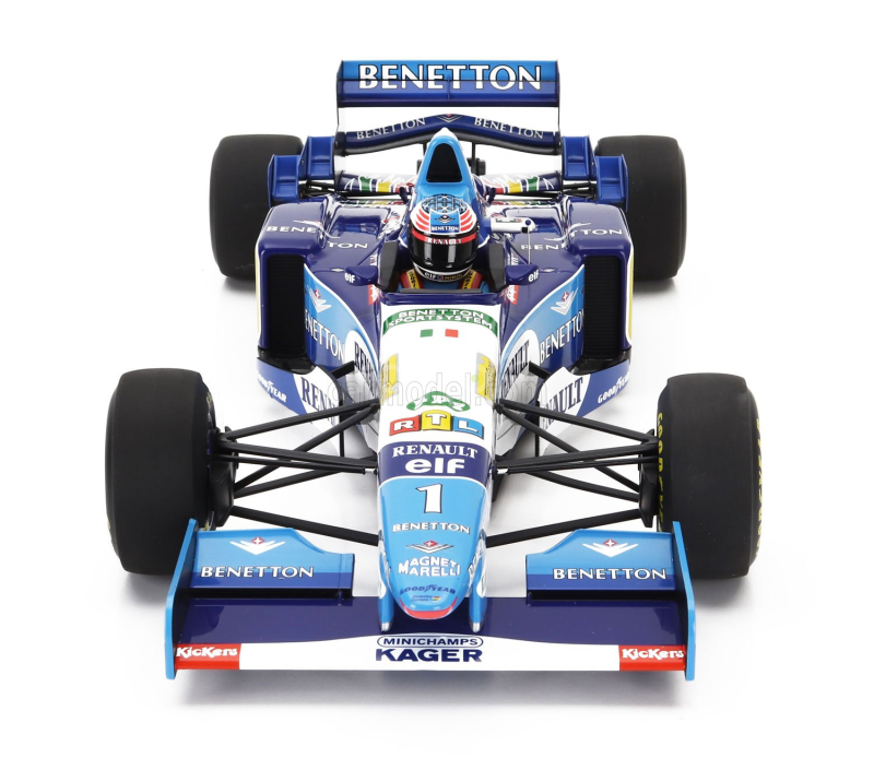 Minichamps Benetton F1 B195 Team Mild Seven Renault N 1 World Champion Winner European Gp 1995 Michael Schumacher 1:12 Modrá Žlutá