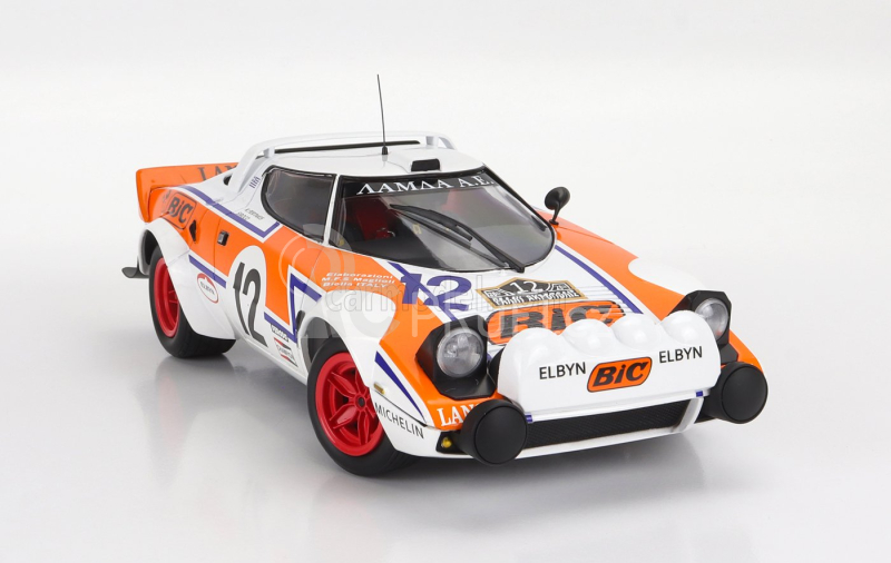 Minichamps Lancia Stratos Hf N 12 Rally Acropolis 1979 S.lambda - K.fertakis 1:18 Bílá Oranžová