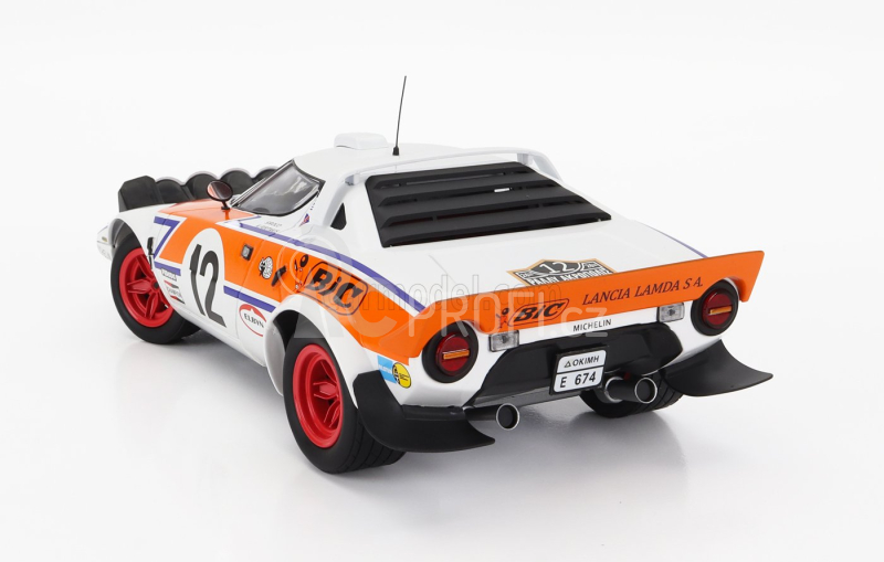 Minichamps Lancia Stratos Hf N 12 Rally Acropolis 1979 S.lambda - K.fertakis 1:18 Bílá Oranžová