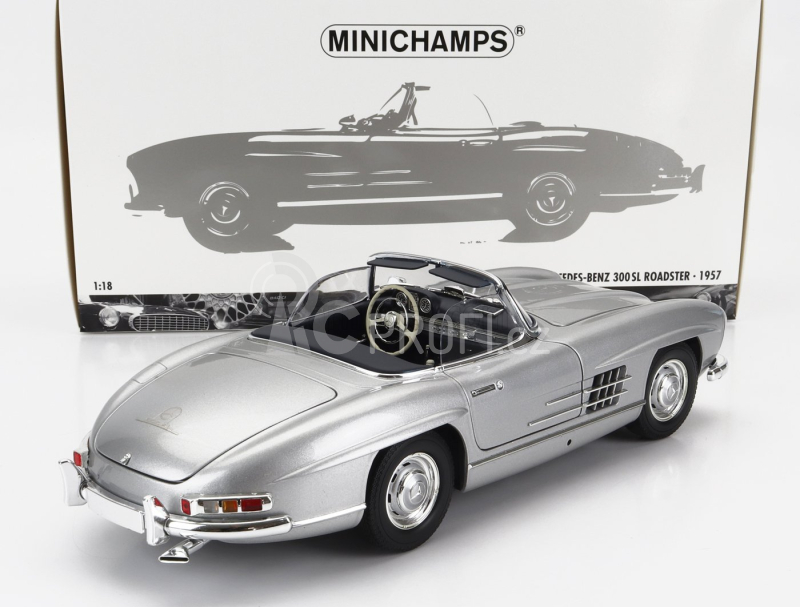 Minichamps Mercedes benz 300sl Roadster Spider (w198) 1957 1:18 Silver