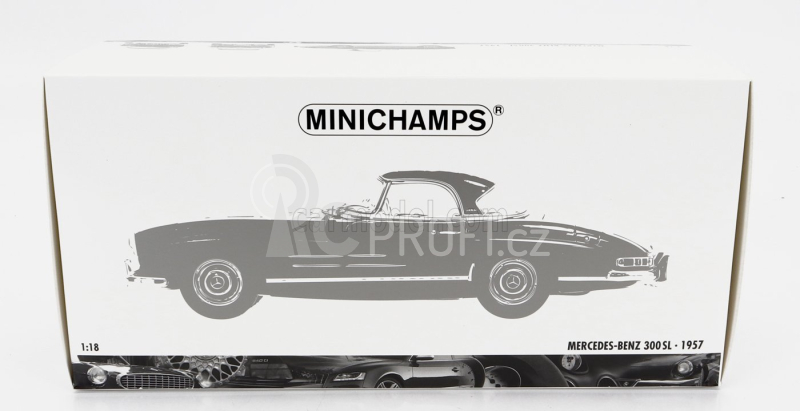 Minichamps Mercedes benz 300sl Roadster (w198) Cabriolet Hard-top 1958 1:18 Žlutá