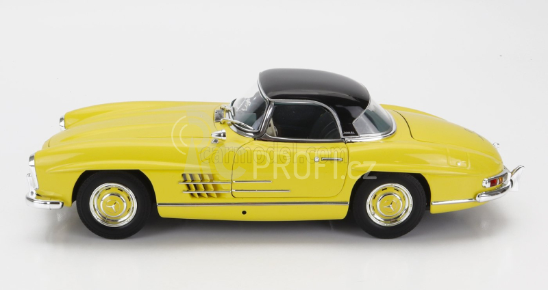 Minichamps Mercedes benz 300sl Roadster (w198) Cabriolet Hard-top 1958 1:18 Žlutá