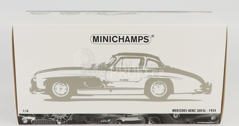 Minichamps Mercedes benz Sl-class 300sl Coupe Gullwing (w198) 1954 1:18 Silver