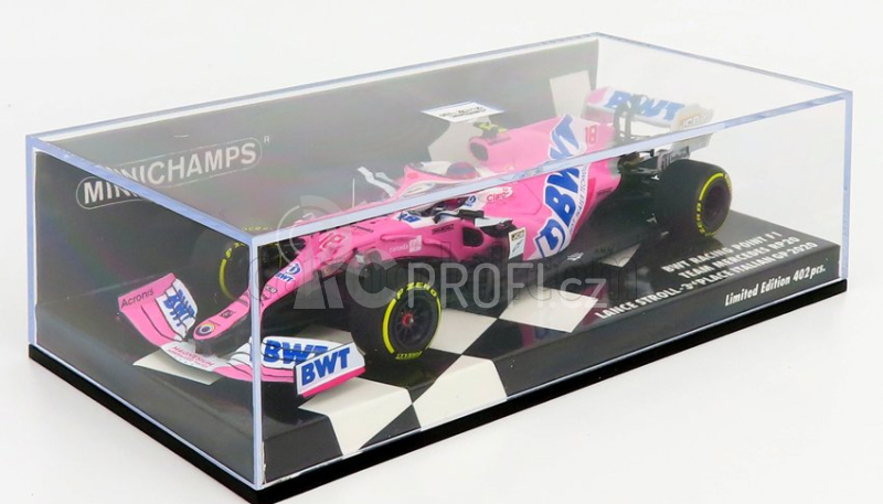 Minichamps Mercedes bwt F1 Rp20 Team Sportpesa Racing Point N 18 1:43, růžová