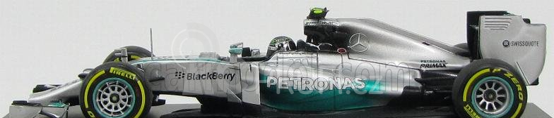 Minichamps Mercedes gp F1  W05 Amg Petronas N 6 Season 2014 Nico Rosberg 1:43 Stříbrná Zelená