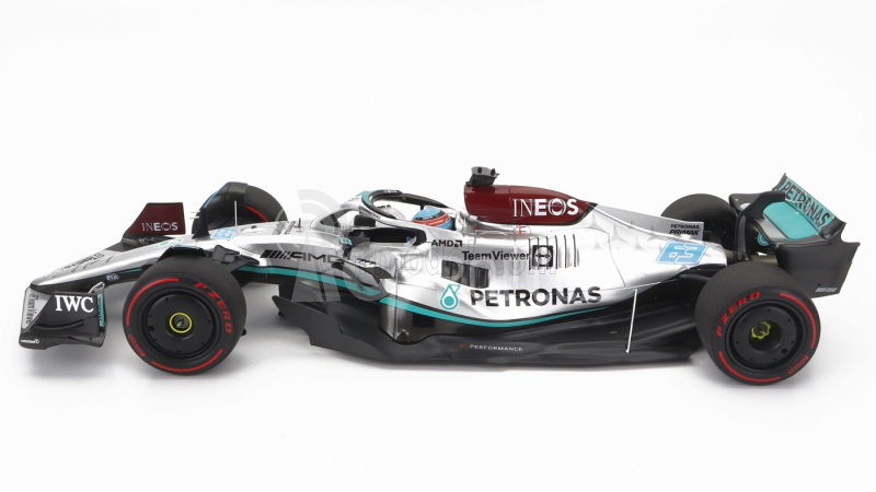 Minichamps Mercedes gp F1 W13e Mercedes-amg Petronas F1 N 63 1:18, stříbrná