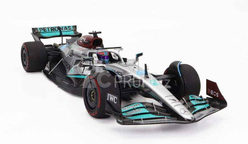 Minichamps Mercedes gp F1 W13e Mercedes-amg Petronas F1 N 63 1:18, stříbrná