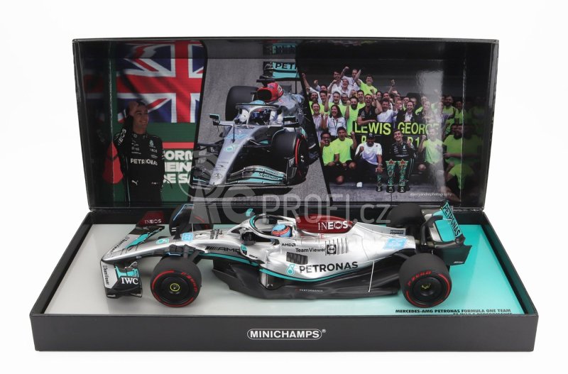 Minichamps Mercedes gp F1 W13e Mercedes-amg Petronas F1 N 63 1:18, stříbrná