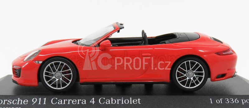 Minichamps Porsche 911 991-2 Carrera 4s Cabriolet 2017 1:43 Orange