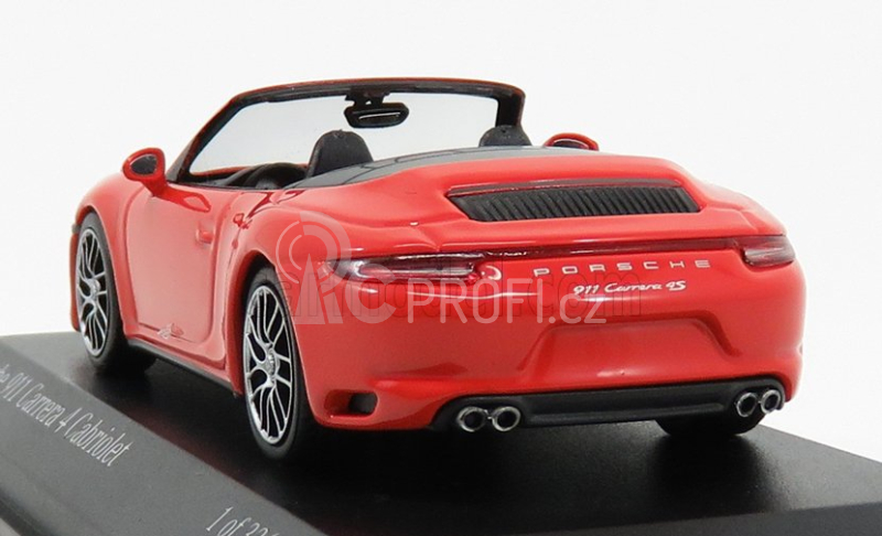 Minichamps Porsche 911 991-2 Carrera 4s Cabriolet 2017 1:43 Orange