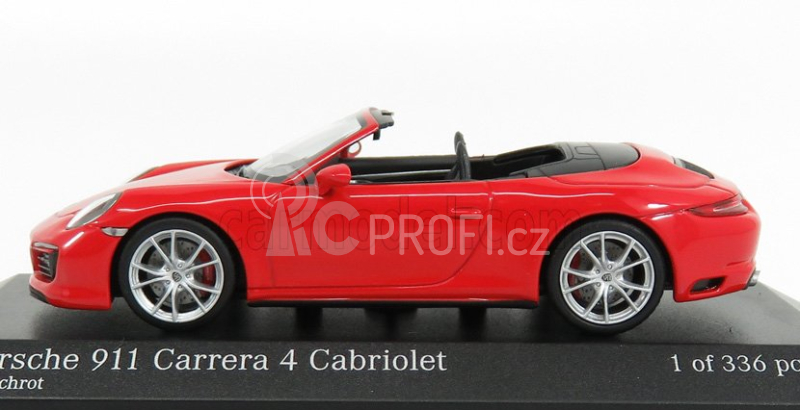 Minichamps Porsche 911 991-2 Carrera 4s Cabriolet 2017 1:43 Red