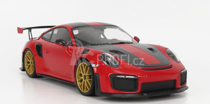 Minichamps Porsche 911 991-2 Gt2 Rs Weissach Package 2018 1:18 Červená Černá