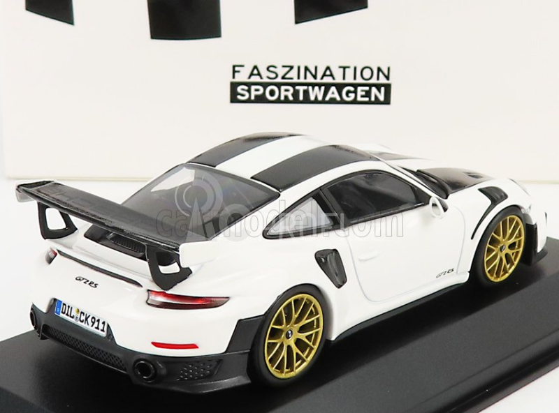 Minichamps Porsche 911 991-2 Gt2 Rs Weissach Package Coupe 2018 1:43 Bílá