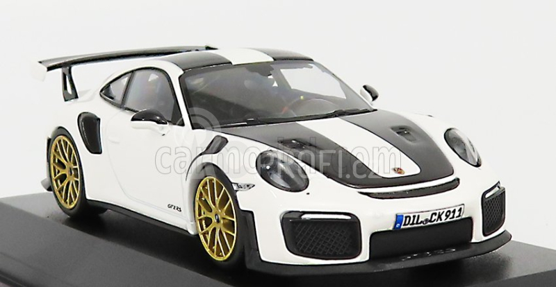 Minichamps Porsche 911 991-2 Gt2 Rs Weissach Package Coupe 2018 1:43 Bílá