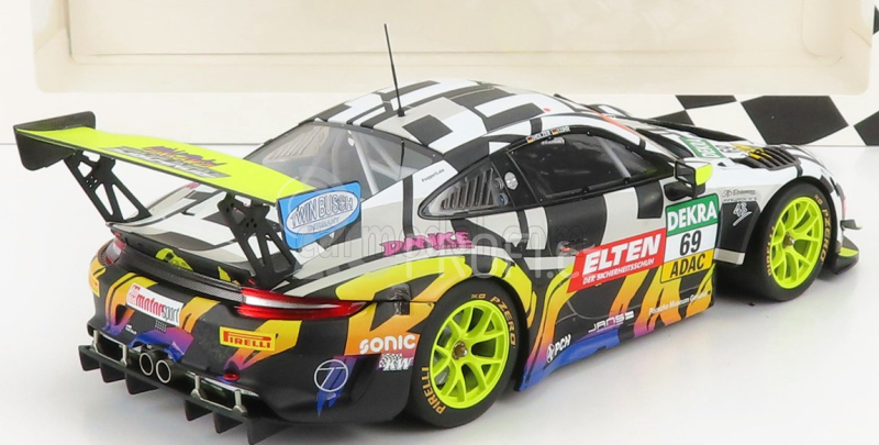 Minichamps Porsche 911 991-2 Gt3-r Iron Force By Ring Police Team N 69 1:18