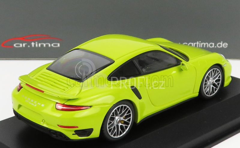 Minichamps Porsche 911 991 Turbo S 2014 1:43 Světle Zelená