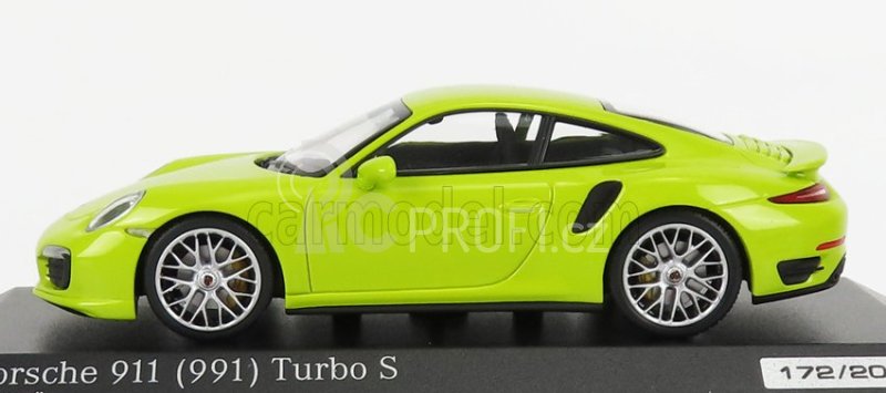 Minichamps Porsche 911 991 Turbo S 2014 1:43 Světle Zelená