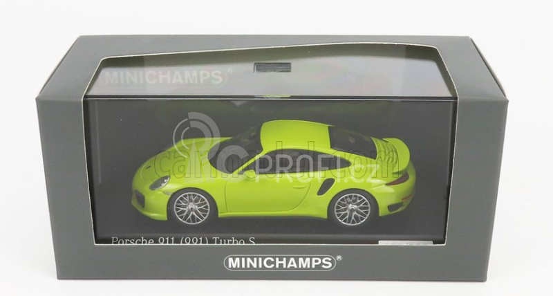 Minichamps Porsche 911 991 Turbo S 2014 1:43 Světle Zelená