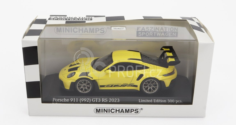 Minichamps Porsche 911 992 Gt3 Rs Coupe 2023 - Gold Wheels 1:43 Žlutá