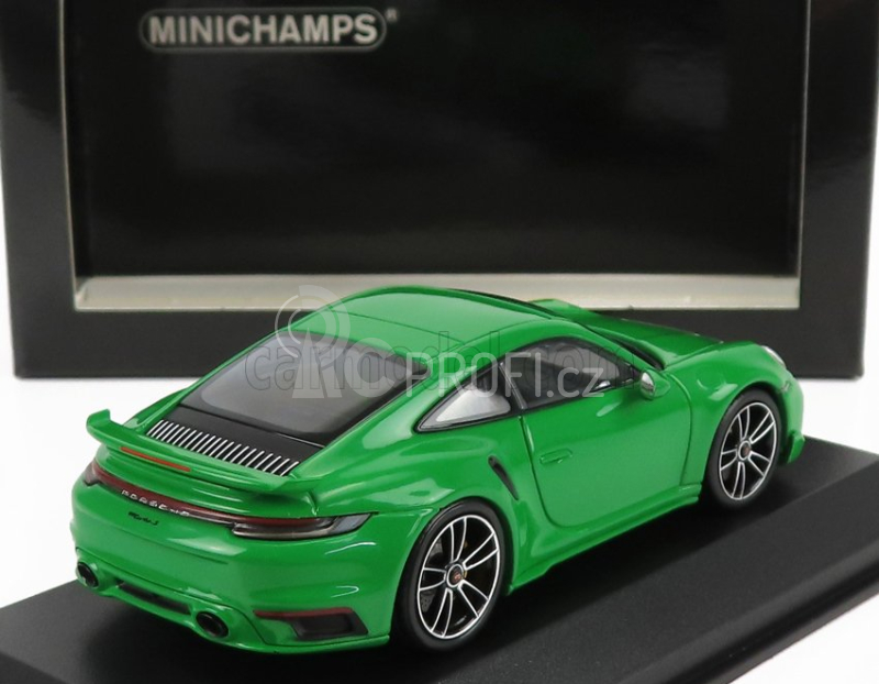 Minichamps Porsche 911 992 Turbo S Coupe Sport Design 2021 1:43 Zelená