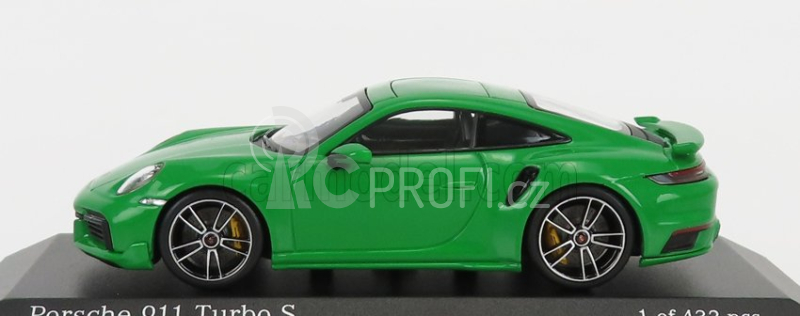 Minichamps Porsche 911 992 Turbo S Coupe Sport Design 2021 1:43 Zelená