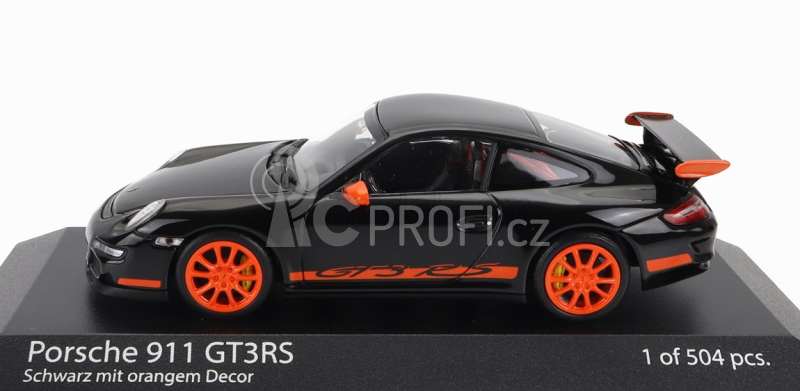 Minichamps Porsche 911 997 Gt3 Rs Coupe 2006 1:43 Černá Oranžová