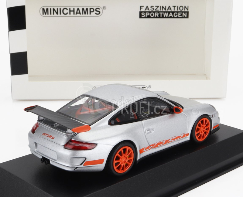 Minichamps Porsche 911 997 Gt3 Rs Coupe 2006 1:43 Stříbrná Oranžová