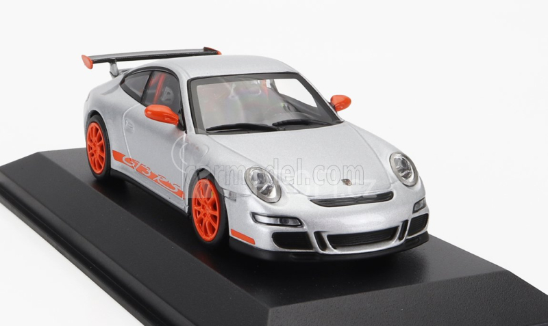 Minichamps Porsche 911 997 Gt3 Rs Coupe 2006 1:43 Stříbrná Oranžová