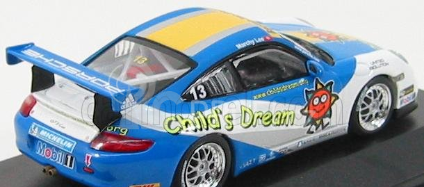 Minichamps Porsche 911 Gt3 N 13 Carrera Cup Asia Macau 2007 M.lee 1:43 Světle Modrá Bílá