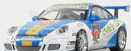 Minichamps Porsche 911 Gt3 N 13 Carrera Cup Asia Macau 2007 M.lee 1:43 Světle Modrá Bílá