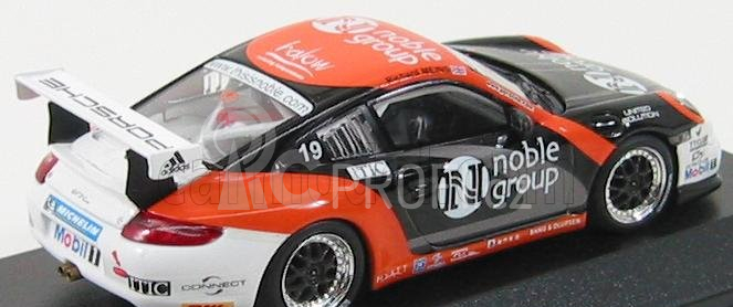 Minichamps Porsche 911 Gt3 N 19 Cup Carrera Cup Asia Macau 2007 R. Meins 1:43 Černá Oranžová