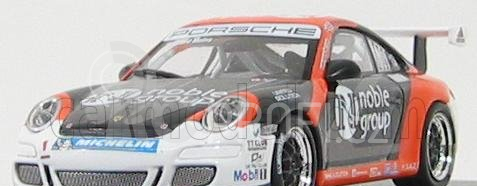 Minichamps Porsche 911 Gt3 N 19 Cup Carrera Cup Asia Macau 2007 R. Meins 1:43 Černá Oranžová