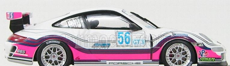 Minichamps Porsche 911 Gt3 N 56 Snow Racing Imsa Challenge Sebring 2008 M.snow 1:43 Bílá Růžová